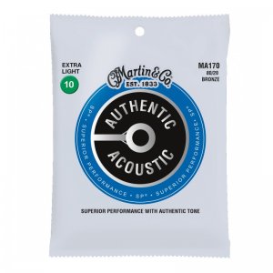 Martin MA170 Authentic Acoustic Guitar Strings SP 80/20 (10-47)